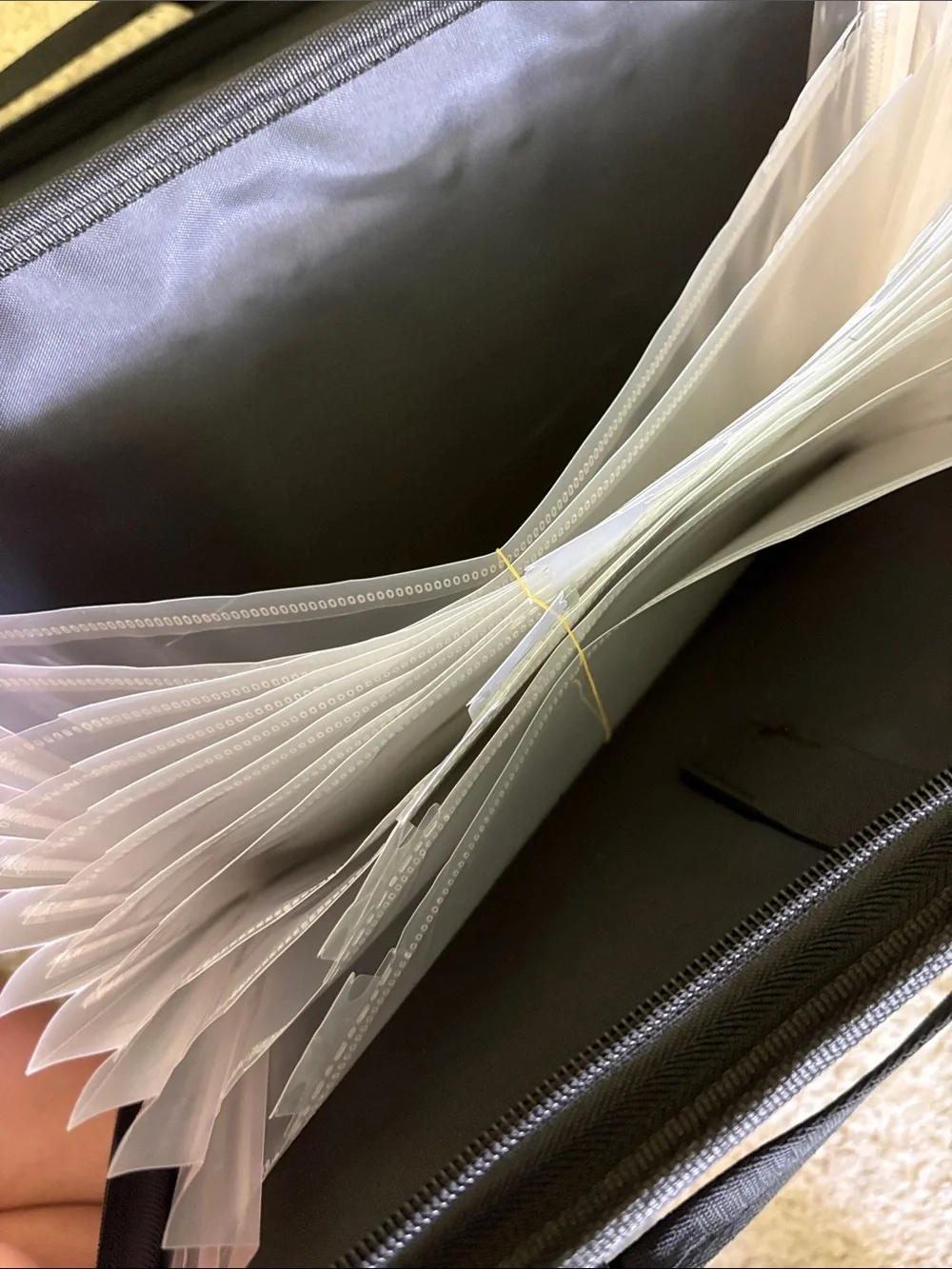 Waterproof fireproof file organizer